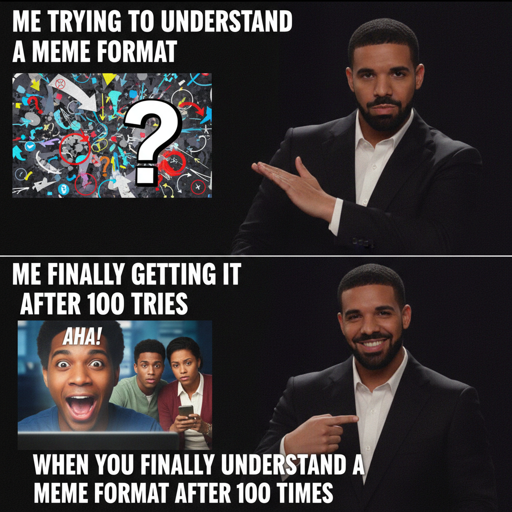 When the meme clicks after 100 views